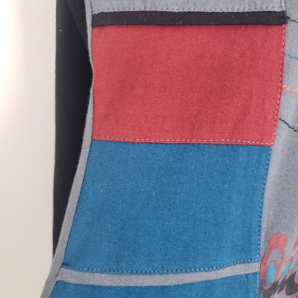 Leopards and Roses gray and multi color tunic A6 - Picture 4 of 7